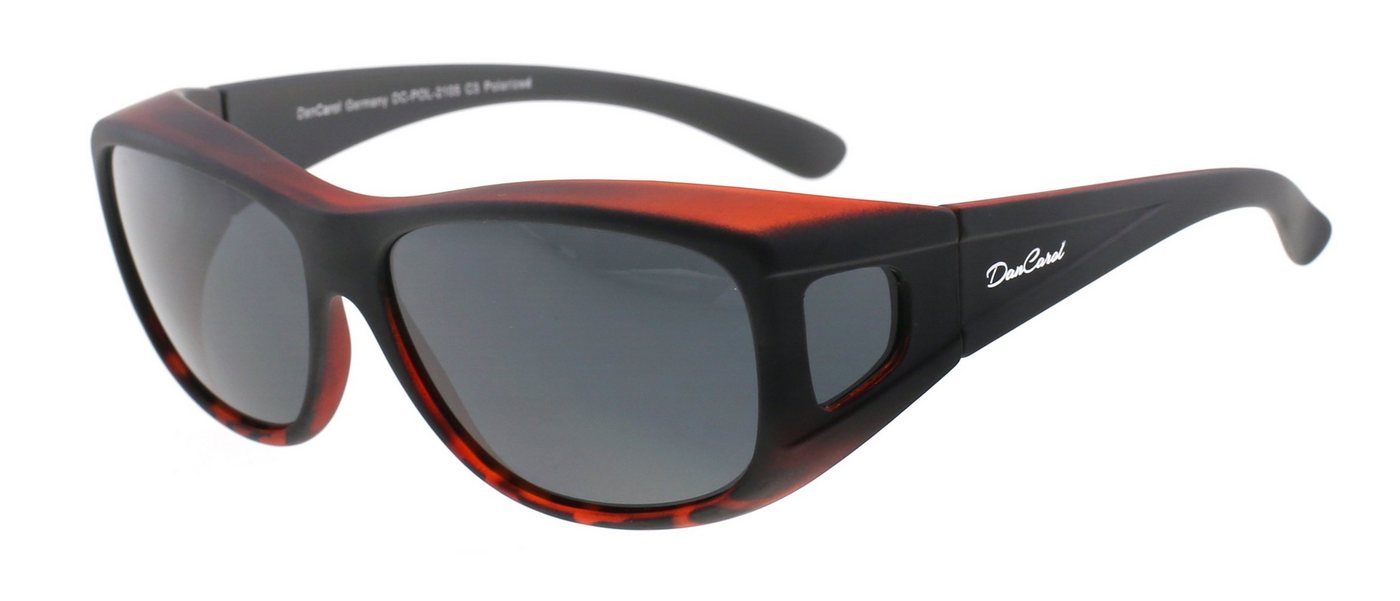 DanCarol Sonnenbrille DC-POL-2105 -C3 Überbrille -Mit Polarisierte Gläser besonderen Schutz vor Licht- und Blendeffekten aller Art! von DanCarol