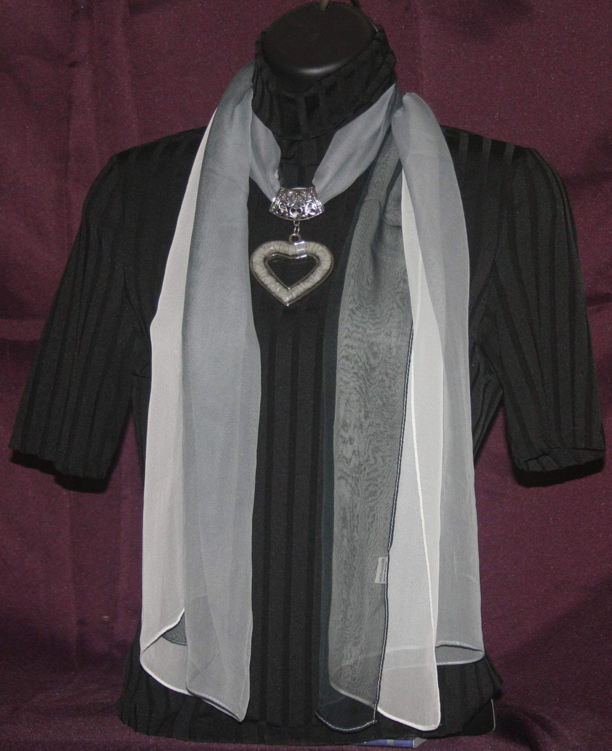 Schal W/Schmuck Zubehör - Schwarz Multi Schal W/Schmuck Zubehör - Schwarz Multi von DanDeeCreationsShop
