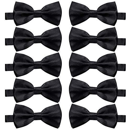 DanDiao Herren elegante pre-tied bow ties formal smoking bowtie set mit verstellbarem halsband mittel 10 pcs6 von MONOTONOUS