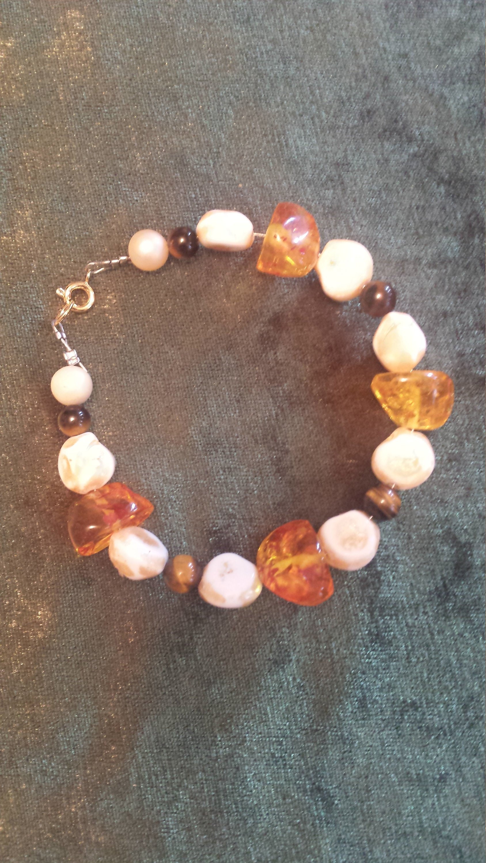 Bernstein Und Tigerauge Armband von DanaGlamourBoutique