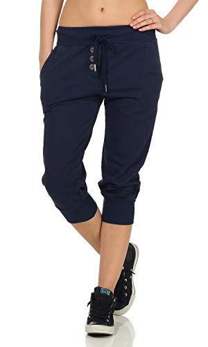 DANAEST Damen Jogginghose 3/4 (654), Grösse:S, Farbe:Blau von DANAEST