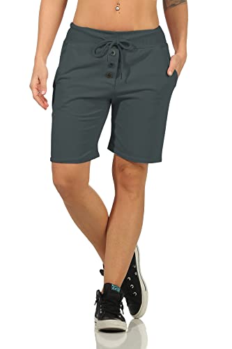 DANAEST Damen Bermuda Short Sporthosen (662) (as3, Alpha, m, Regular, Regular, D-Grau) von DANAEST