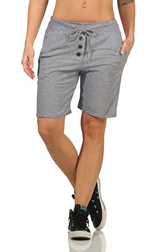 DANAEST Damen Bermuda Short Sporthosen (662) (as3, Alpha, x_l, Regular, Regular, H-Grau) von DANAEST