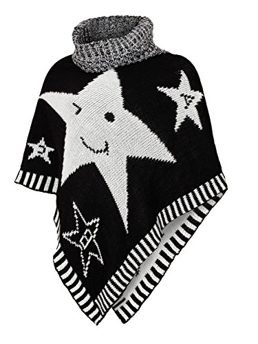 Danaest Mädchen Poncho Umhang Winter (601), Farbe:Schwarz,152/12 Jahre von Danaest