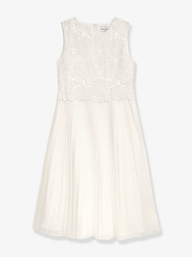 festliches Kleid  DZUZANA mit Spitze und Plissee Mädchen DANAMADE von Danamade