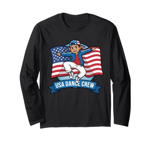 USA National Dance Day Geschenk für Tänzer Männer Jungen Kinder Ehemann Langarmshirt USA National Dance Day Geschenk für Tänzer Männer Jungen Kinder Ehemann Langarmshirt von Dance Lover Dancing Competition Graphic Design