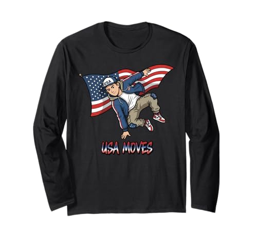 USA National Dance Day Geschenk für Tänzer Männer Jungen Kinder Ehemann Langarmshirt USA National Dance Day Geschenk für Tänzer Männer Jungen Kinder Ehemann Langarmshirt von Dance Lover Dancing Competition Graphic Design