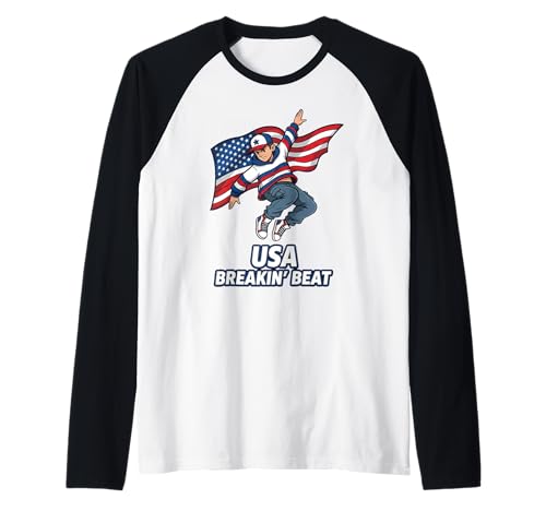 USA National Dance Day Geschenk für Tänzer Männer Jungen Kinder Ehemann Raglan USA National Dance Day Geschenk für Tänzer Männer Jungen Kinder Ehemann Raglan von Dance Lover Dancing Competition Graphic Design