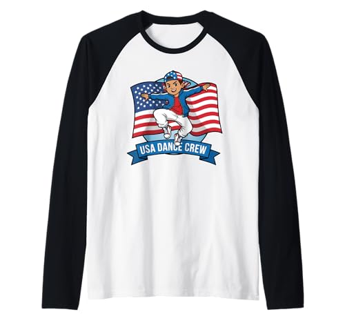 USA National Dance Day Geschenk für Tänzer Männer Jungen Kinder Ehemann Raglan USA National Dance Day Geschenk für Tänzer Männer Jungen Kinder Ehemann Raglan von Dance Lover Dancing Competition Graphic Design
