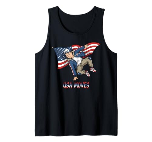USA National Dance Day Geschenk für Tänzer Männer Jungen Kinder Ehemann Tank Top von Dance Lover Dancing Competition Graphic Design