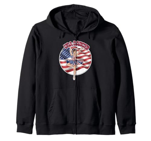 USA National Dance Day Geschenk für Tänzerin, Frauen, Mädchen, Mutter, Ehefrau Kapuzenjacke USA National Dance Day Geschenk für Tänzerin, Frauen, Mädchen, Mutter, Ehefrau Kapuzenjacke von Dance Lover Dancing Competition Graphic Design