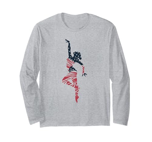 USA National Dance Day Geschenk für Tänzerin, Frauen, Mädchen, Mutter, Ehefrau Langarmshirt USA National Dance Day Geschenk für Tänzerin, Frauen, Mädchen, Mutter, Ehefrau Langarmshirt von Dance Lover Dancing Competition Graphic Design