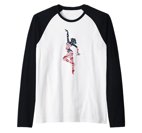 USA National Dance Day Geschenk für Tänzerin, Frauen, Mädchen, Mutter, Ehefrau Raglan von Dance Lover Dancing Competition Graphic Design