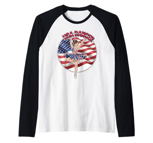 USA National Dance Day Geschenk für Tänzerin, Frauen, Mädchen, Mutter, Ehefrau Raglan USA National Dance Day Geschenk für Tänzerin, Frauen, Mädchen, Mutter, Ehefrau Raglan von Dance Lover Dancing Competition Graphic Design