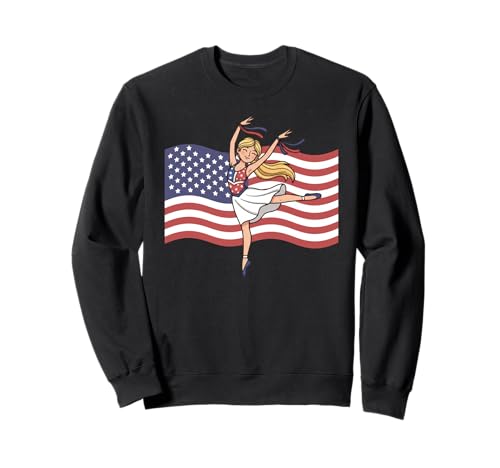 USA National Dance Day Geschenk für Tänzerin, Frauen, Mädchen, Mutter, Ehefrau Sweatshirt USA National Dance Day Geschenk für Tänzerin, Frauen, Mädchen, Mutter, Ehefrau Sweatshirt von Dance Lover Dancing Competition Graphic Design