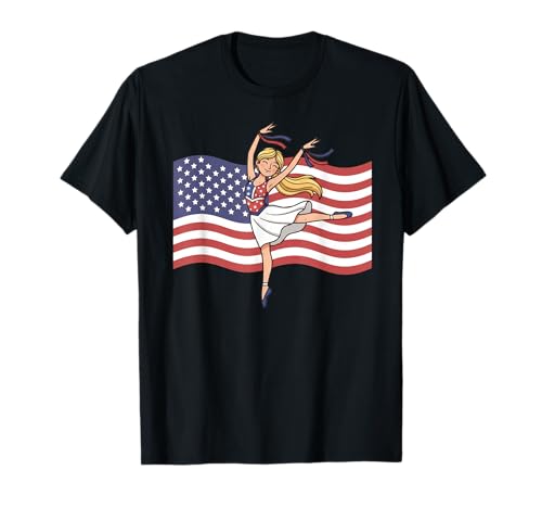 USA National Dance Day Geschenk für Tänzerin, Frauen, Mädchen, Mutter, Ehefrau T-Shirt USA National Dance Day Geschenk für Tänzerin, Frauen, Mädchen, Mutter, Ehefrau T-Shirt von Dance Lover Dancing Competition Graphic Design