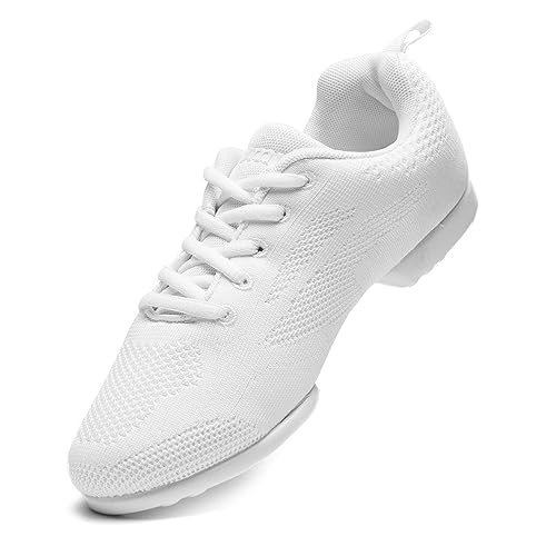 Dancing Queens Rumpf 1567 Zuma Tanzsneaker in Weiss inkl. Tanzschuhsäckchen von Dancing Queens