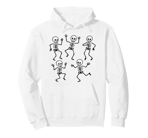 Kürbis Skelett Gruselig Halloween Männer Frauen Jungen Mädchen Pullover Hoodie von Dancing Skeletons Dance Challenge Boys Girl Kids
