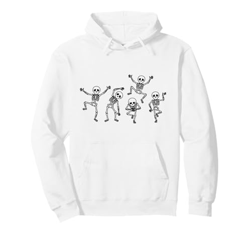 Kürbis Skelett Gruselig Halloween Männer Frauen Jungen Mädchen Pullover Hoodie von Dancing Skeletons Dance Challenge Boys Girl Kids