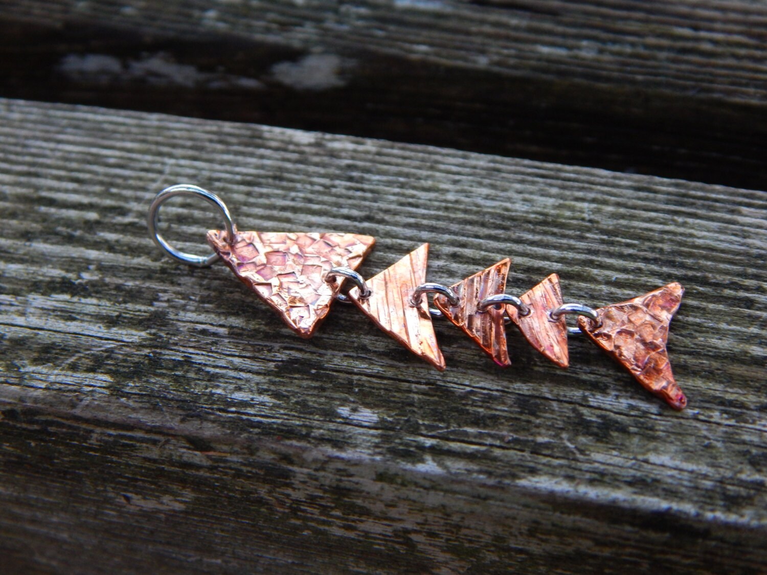 Kupfer Dreieck Anhänger Kupfer Dreieck Anhänger von DancingMantisJewelry