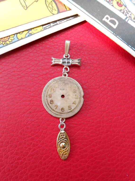 steampunk Uhr Zifferblatt Anhänger steampunk Uhr Zifferblatt Anhänger von DancingMantisJewelry