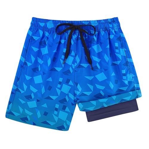 Dancinova Badehose Kinder Jungen Schwimmhose Jungen Kompression Liner Badeshorts Schnelltrocknend Schwimmhose mit Kompressionsfutter 8 Jahre von Dancinova