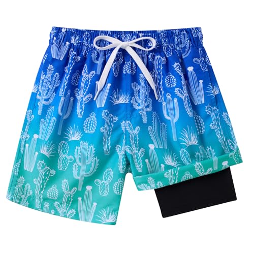 Dancinova Badehose Kinder Jungen Schwimmhose Jungen Kompression Liner Badeshorts Schnelltrocknend Schwimmhose mit Kompressionsfutter 8 Jahre von Dancinova
