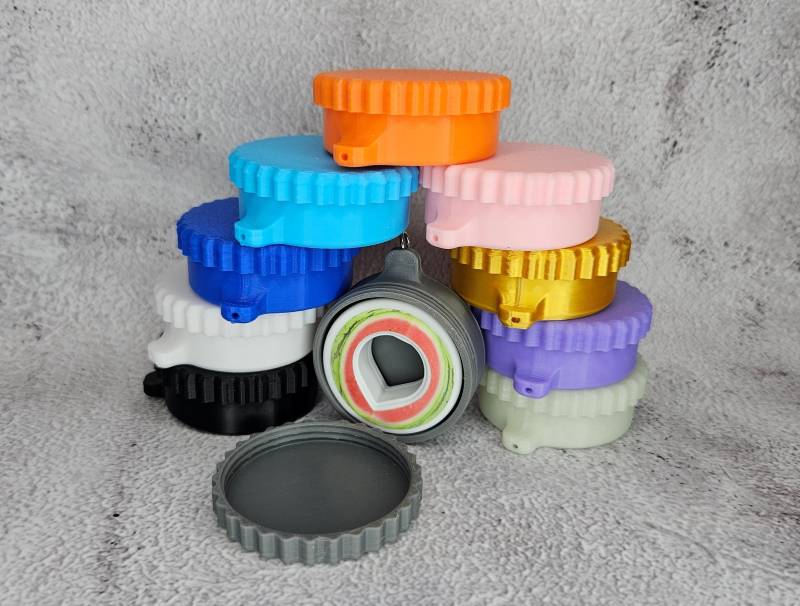 Schlüsselanhänger Box Behälter Z.b. Für Air Up Pods, Airup Anhänger Pod Case, Behälter, Universale Verschraubbar Schlüsselanhänger Box Behälter Z.b. Für Air Up Pods, Airup Anhänger Pod Case, Behälter, Universale Verschraubbar von Dancora