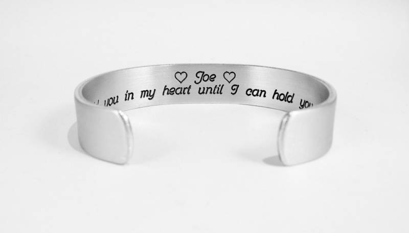 In Erinnerung An | Trauer Geschenke Ich Werde Dich in Meinem Herzen Halten Bis Ich Im Himmel Kann Silberarmband In Erinnerung An | Trauer Geschenke Ich Werde Dich in Meinem Herzen Halten Bis Ich Im Himmel Kann Silberarmband von DandLDesigns4U