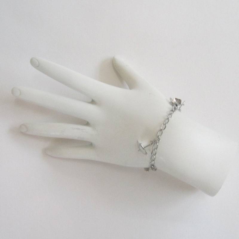 sterling Silber Garten-Werkzeug-Charm-Armband sterling Silber Garten-Werkzeug-Charm-Armband von DandLVintage