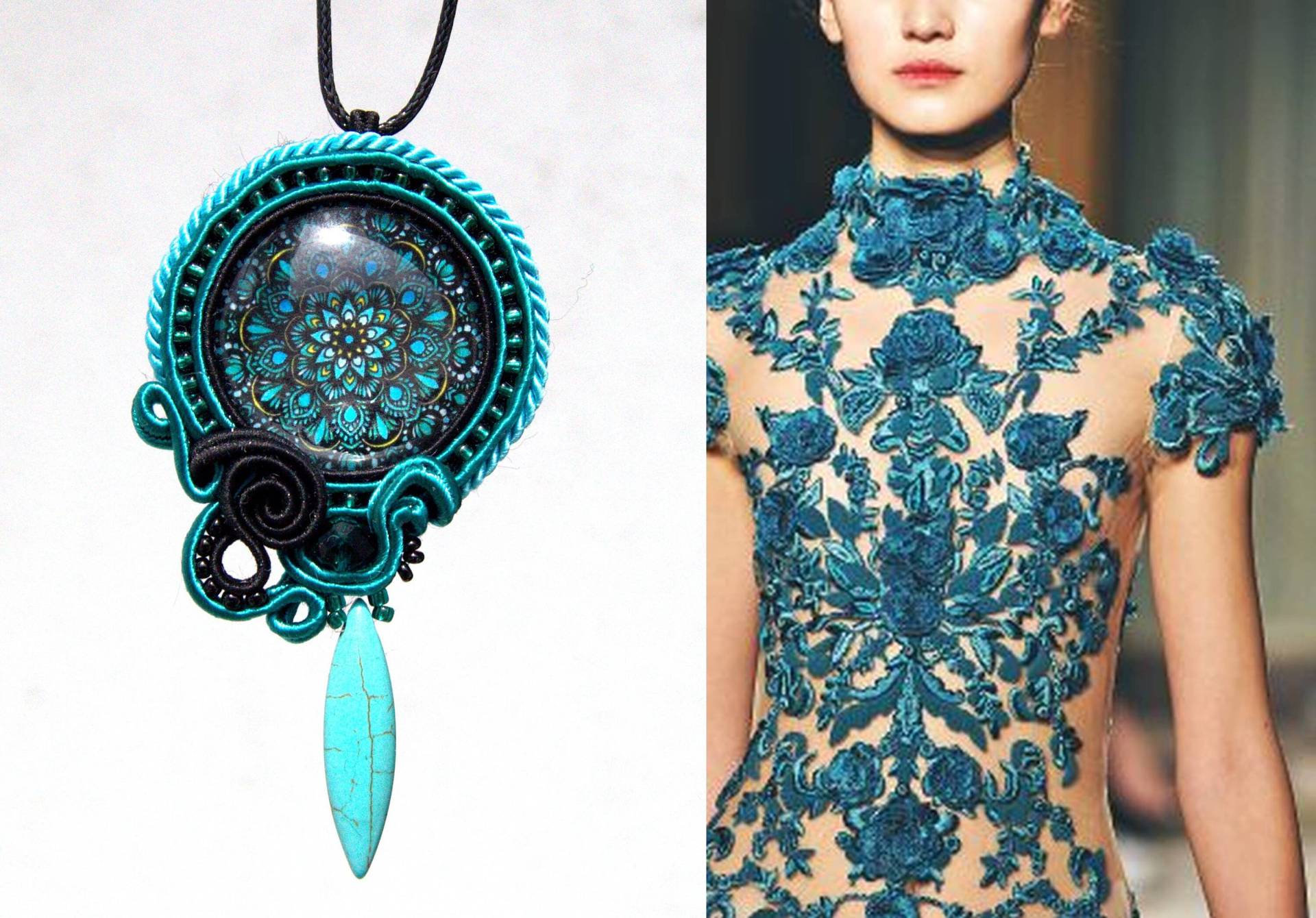 Bunte Anhänger Mit Blumen Und Lebensbaum Motiv von DandaArtBijoux