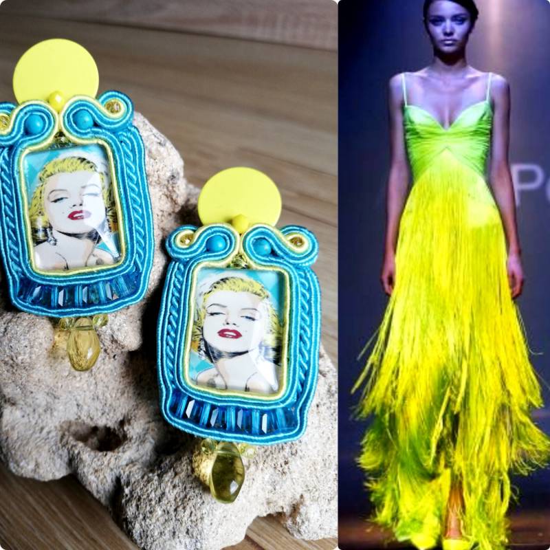 Elegant Merylin Monroe Ohrringe von DandaArtBijoux