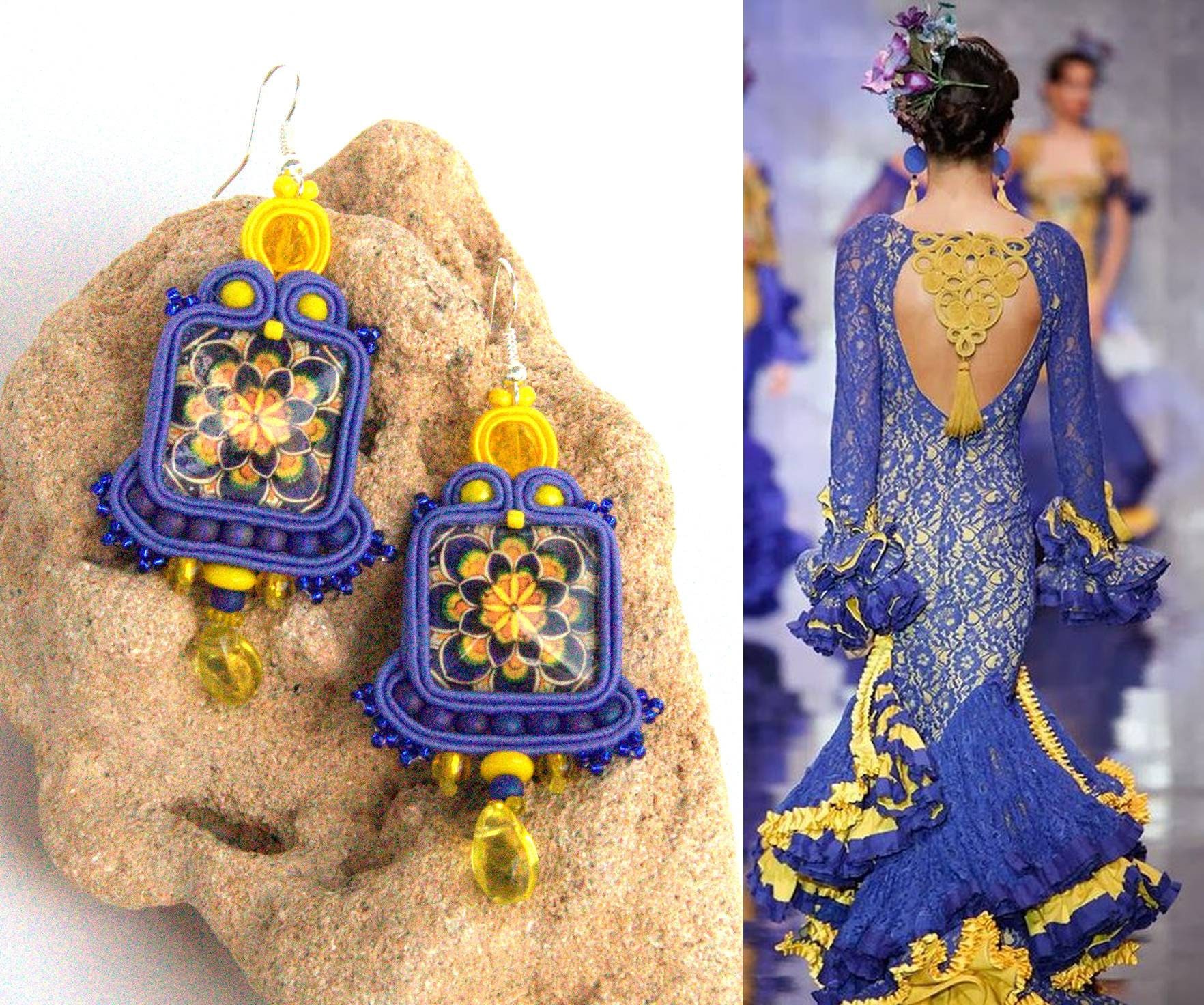 Tollsten Einzigartigen Ohrringe Mit Blumenmotiv von DandaArtBijoux