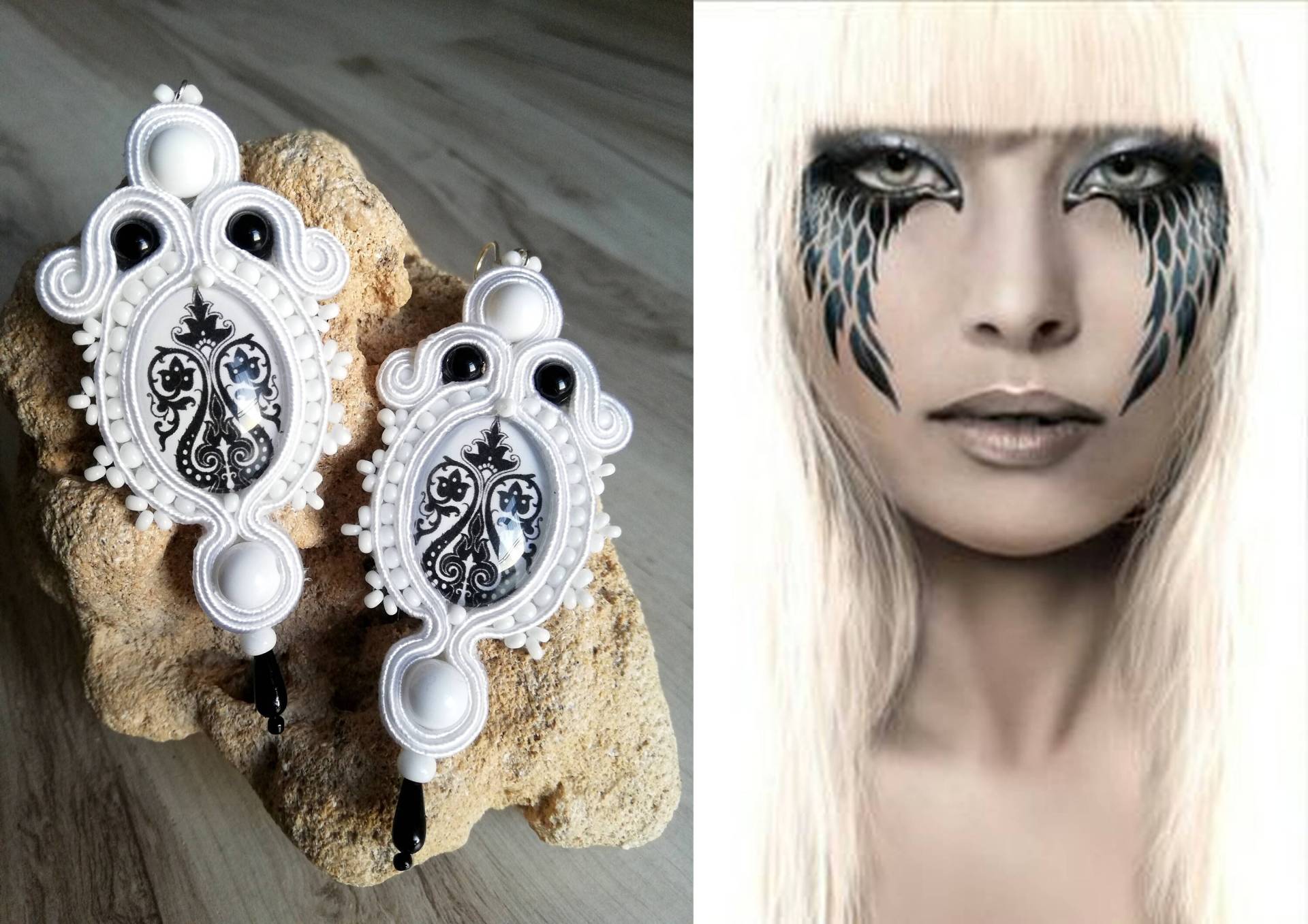 Tollsten Einzigartigen Ohrringe Mit Blumenmotiv von DandaArtBijoux