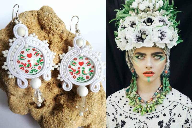 Tollsten Einzigartigen Ohrringe Mit Blumenmotiv von DandaArtBijoux