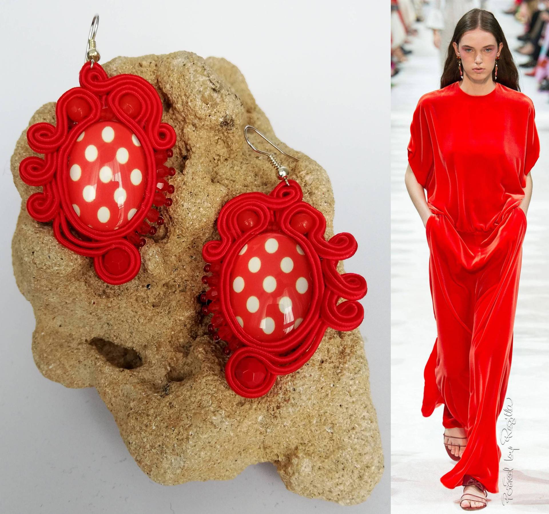 Tollsten Einzigartigen Ohrringe Mit Blumenmotiv von DandaArtBijoux