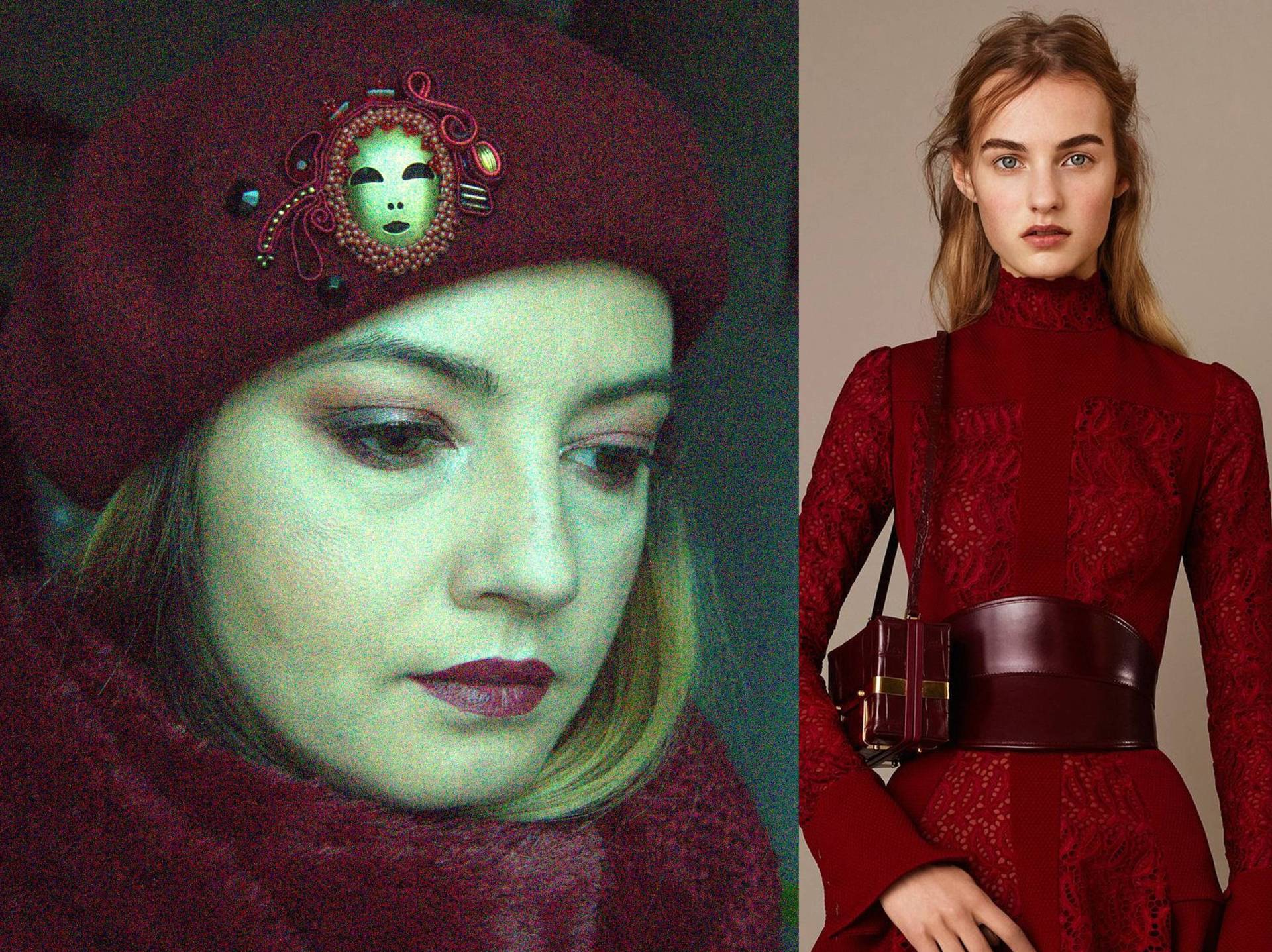 Weiche Wollmütze Mit Bunte Soutache Schmuck von DandaArtBijoux