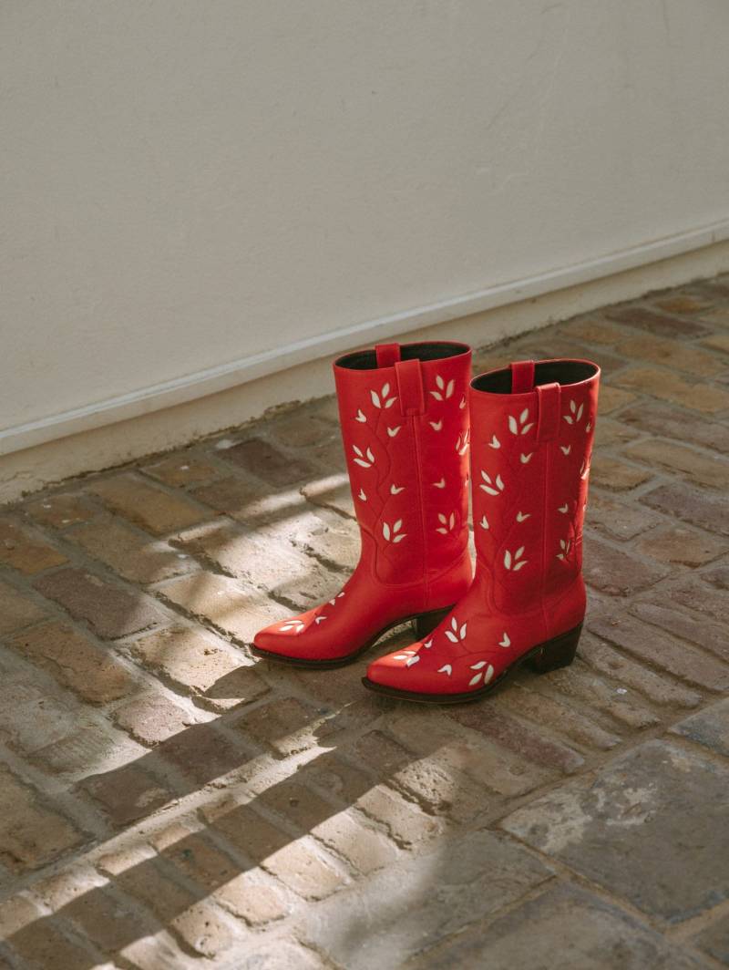 Blattstiefel Rot von Dandelie