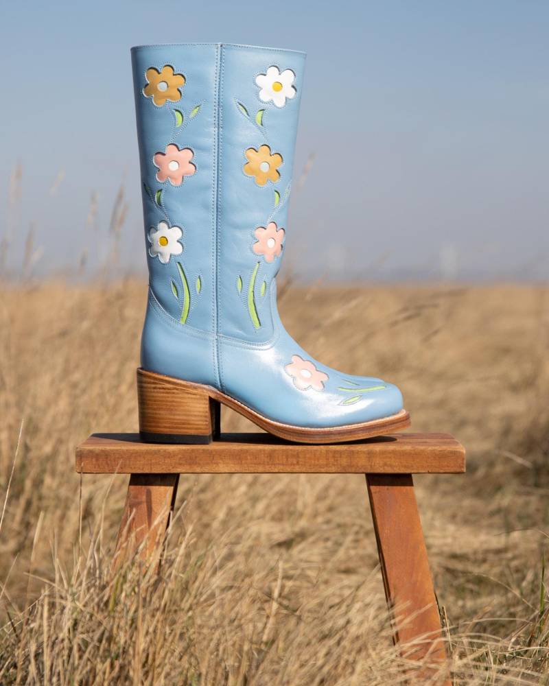 Blumenstiefel Blau von Dandelie