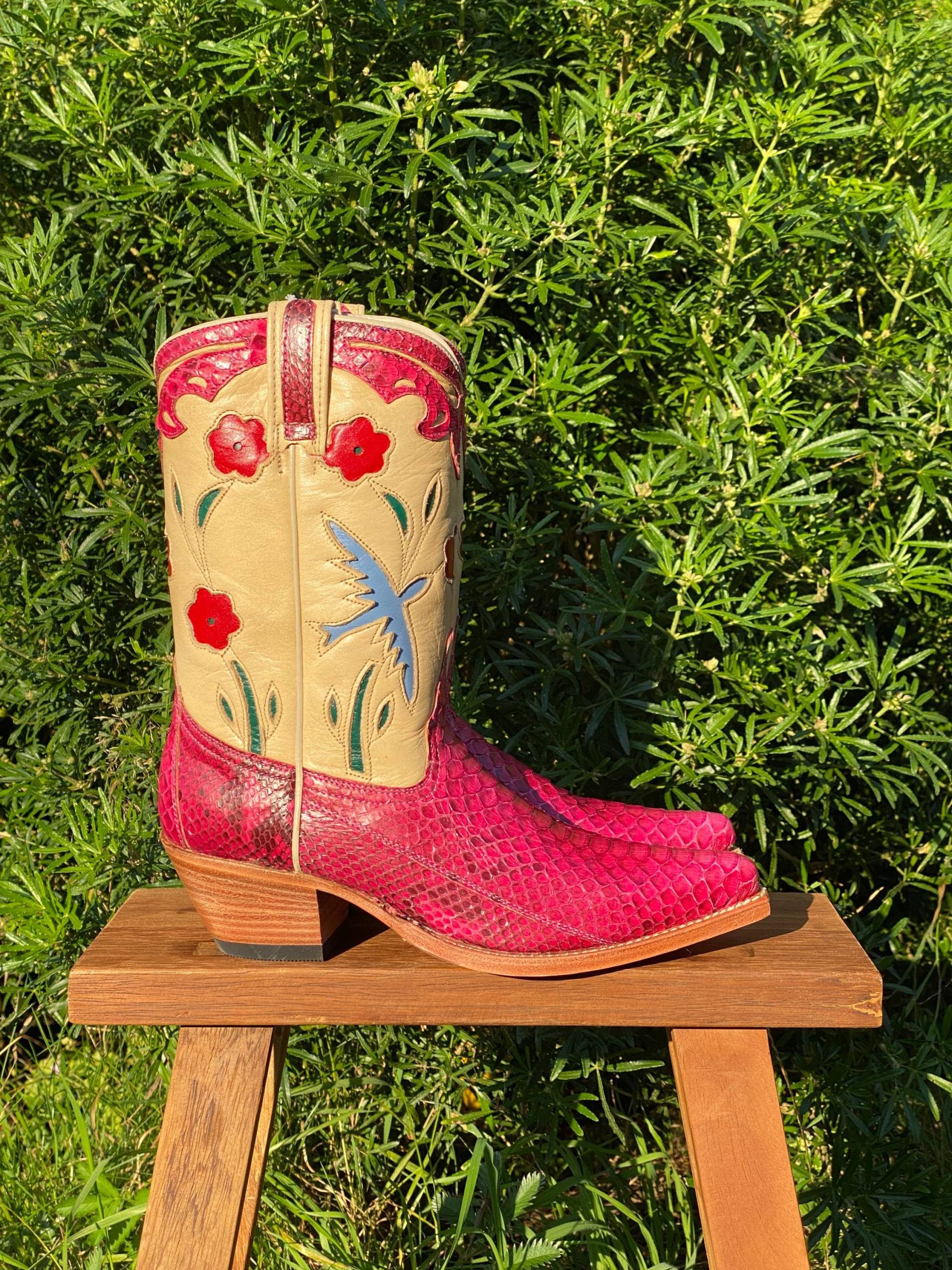 Colibri Boots Python Pink - Restposten von Dandelie