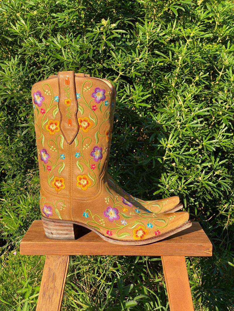 Westernstiefel Mit Blumenmuster - Deadstock von Dandelie