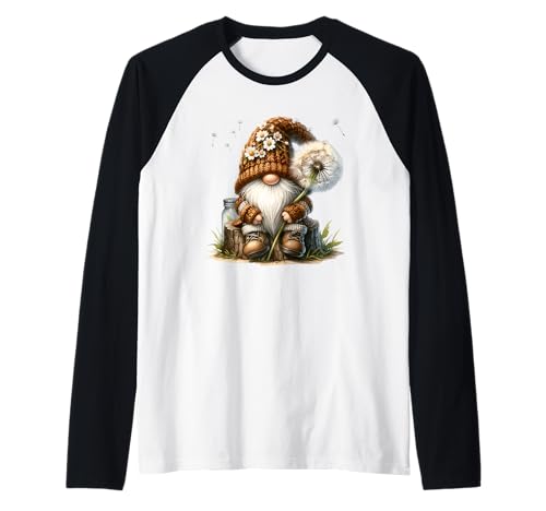 Dandelion Spring GNOME Graphic for Women with Daisy Flowers Raglan Dandelion Spring GNOME Graphic for Women with Daisy Flowers Raglan von Dandelion Flowers Spring Gnome Gifts For Women