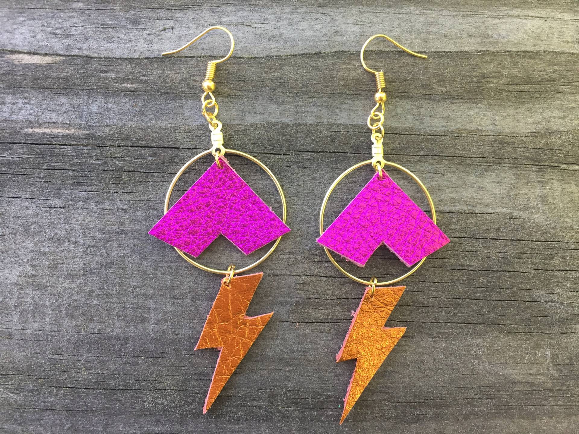 Lederohrringe von DandelionGoldJewelry