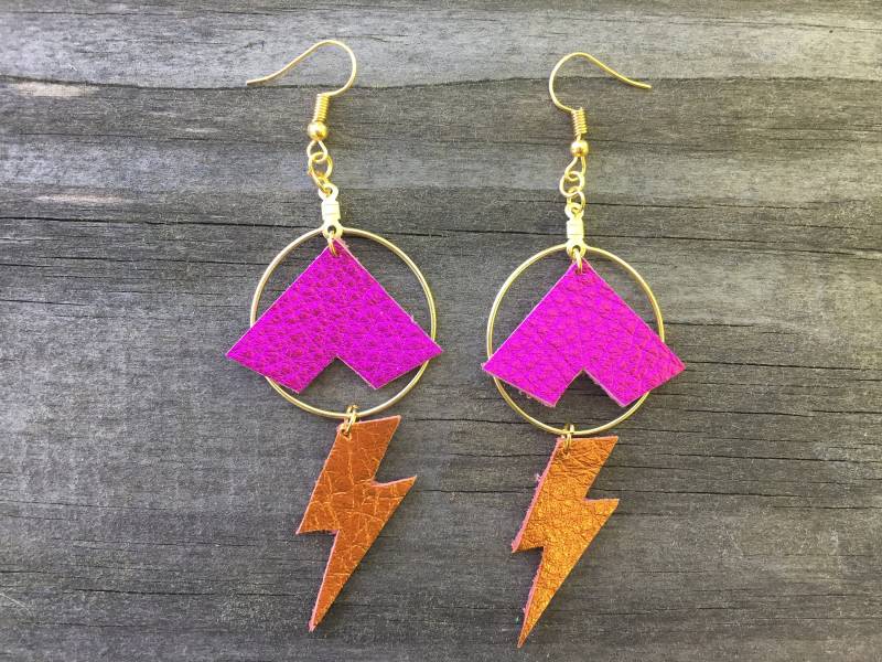 Lederohrringe von DandelionGoldJewelry