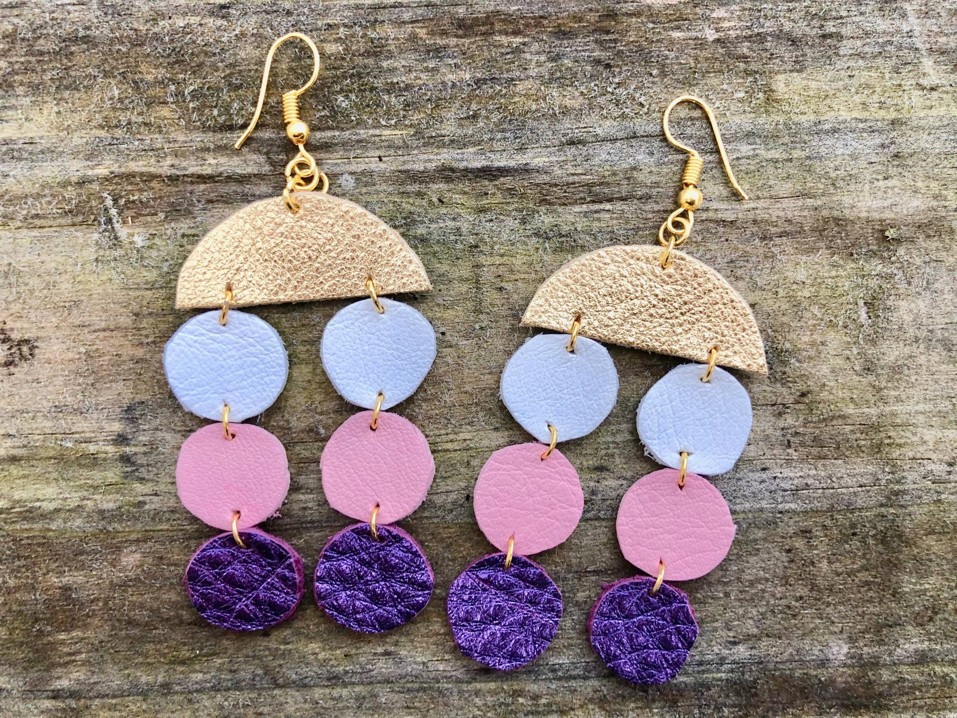 Leichtes Lederohrringe von DandelionGoldJewelry