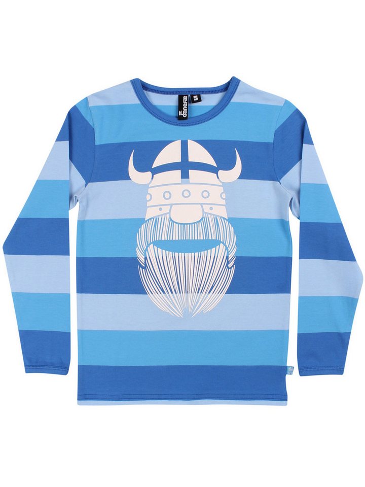 Danefae Langarmshirt Danefae Langarmshirt Wikinger Erik blaue Blockstreifen von Danefae