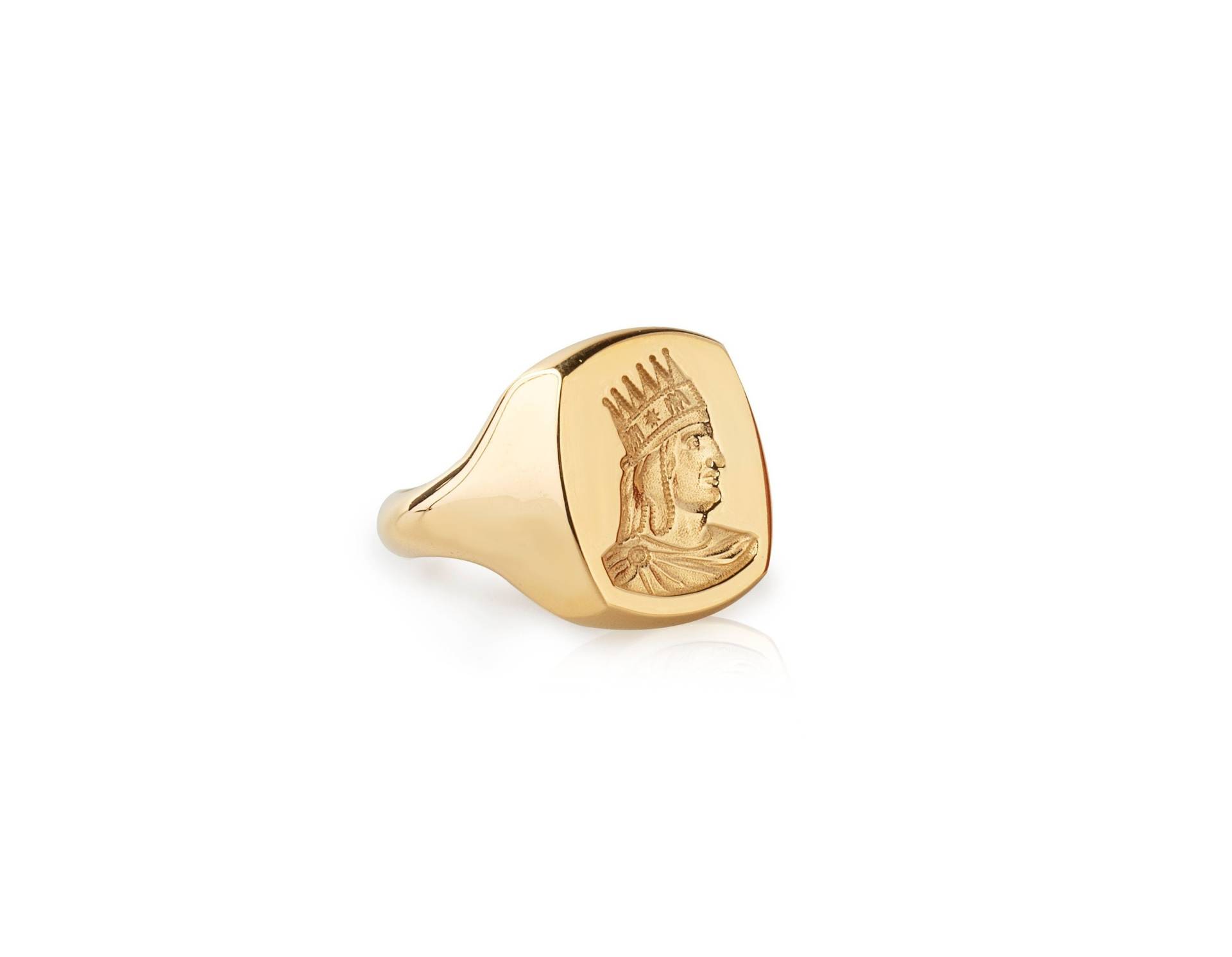 Königlicher Gold Siegelring, Siegelring von DanelianJewelry