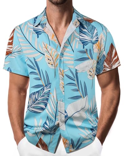 Danfiki Hawaiihemd Herren Hemd Kurzarm Sommerhemd Herren Freizeithemden Blumen Urlaub Strand Hemd Regular Fit Danfiki Hawaiihemd Herren Hemd Kurzarm Sommerhemd Herren Freizeithemden Blumen Urlaub Strand Hemd Regular Fit von Danfiki