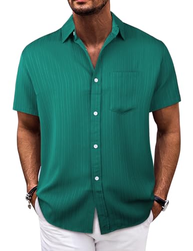 Danfiki Herren Hemd Kurzarm Sommer Hemd Leinenhemd Button Down Regular Fit Freizeithemd Businesshemd Baumwolle Linen Shirt Basic Shirt for Männer Danfiki Herren Hemd Kurzarm Sommer Hemd Leinenhemd Button Down Regular Fit Freizeithemd Businesshemd Baumwolle Linen Shirt Basic Shirt for Männer von Danfiki