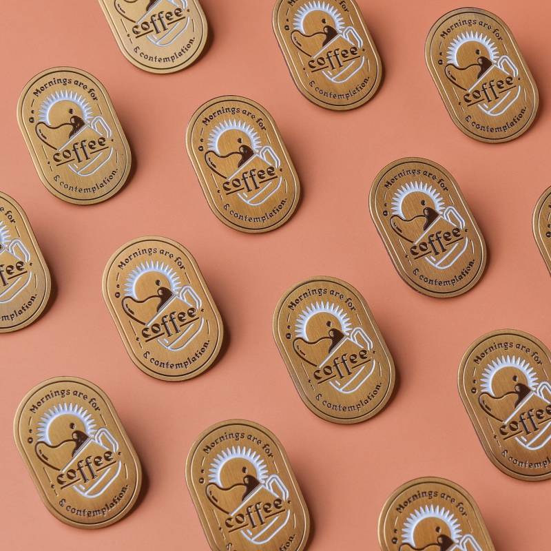 Kaffee Emaille Pin von DangerInDesign